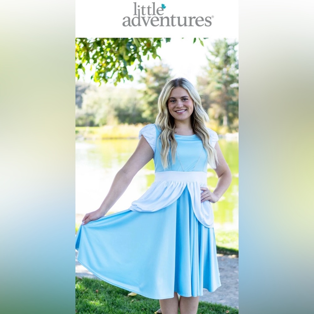 Little Adventures Princess Cinderella Twirl Dress Gown Costume Cosplay Size 2